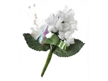 Zijden bloem voor bamboe etui