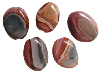 Gekleurde jaspis groep wit