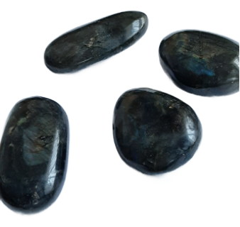 Labradoriet knuffelstenen / trooststeen