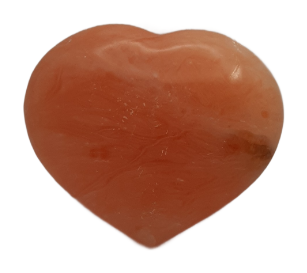 Oranje calciet hart - mini urn