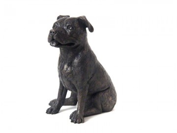 Urnbeeld Staffordshire Bull Terrier