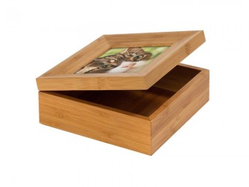 Bamboe urn met magnetische sluiting