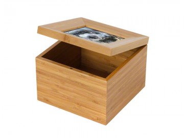 Bamboe urn met fotolijst 1,7 liter