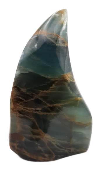 Blauwe Aragoniet  met Onyx