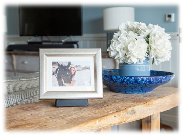 Fotolijst met urn in standaard 0,6 liter